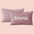 Sugar + Maple Custom Pillow | Centered Name + Repeating Name