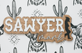 Sugar + Maple Personalized Bubble Wood Sign | Western