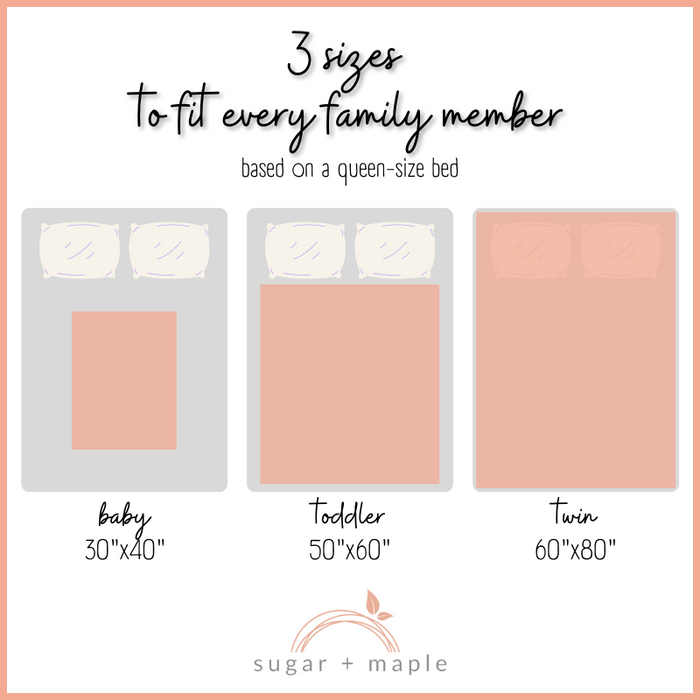 Sugar + Maple Plush Minky Fleece Personalized Blanket | Elephant