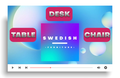 Swedish Furniture: Desk, Table, Chair