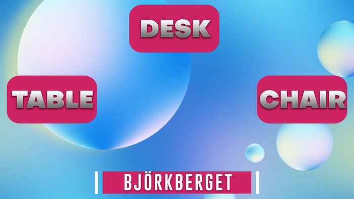 Swedish Furniture: Desk, Table, Chair