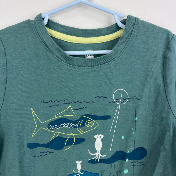 Tea Collection Short Sleeve Green Underwater Graphic T-Shirt 8