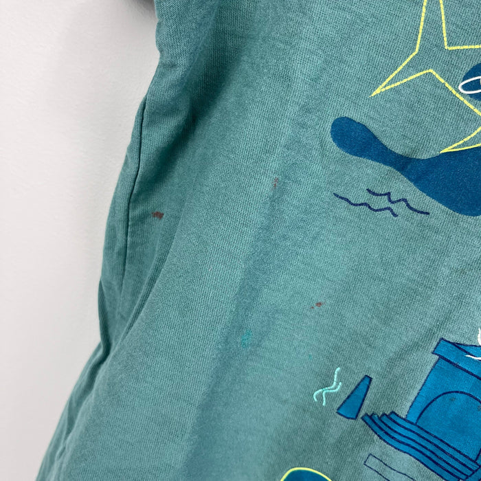 Tea Collection Short Sleeve Green Underwater Graphic T-Shirt 8