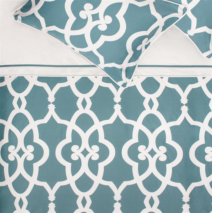 Teal Pacific Duvet Cover