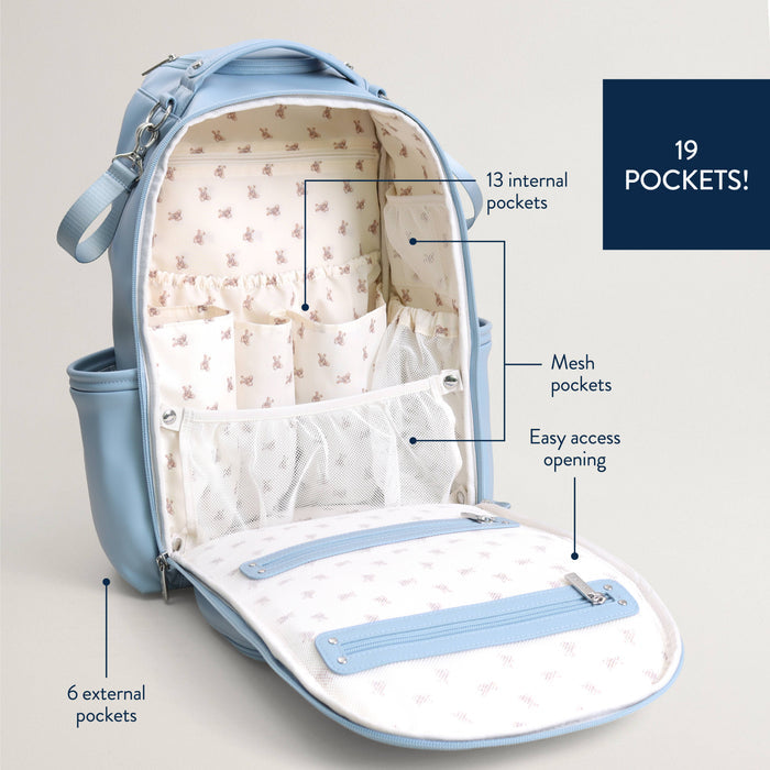 Teddy Blue Boss Plus™ Backpack Diaper Bag