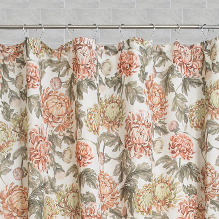 The Autumn Peony Shower Curtain