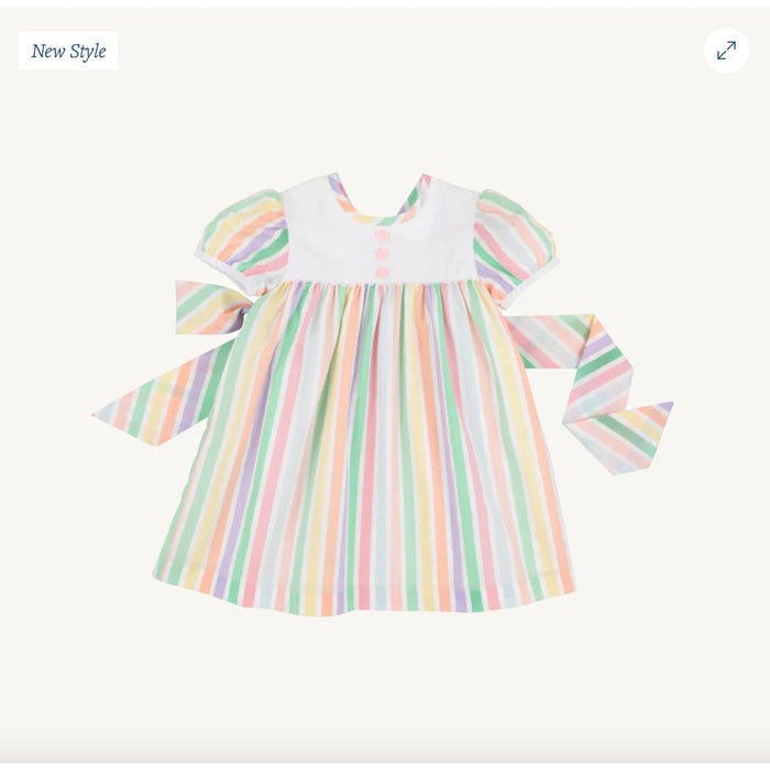 The Beaufort Bonnet Company Brigantine Dress Southhampton Stripe 5T NWT