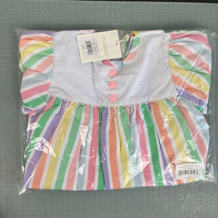 The Beaufort Bonnet Company Brigantine Dress Southhampton Stripe 5T NWT