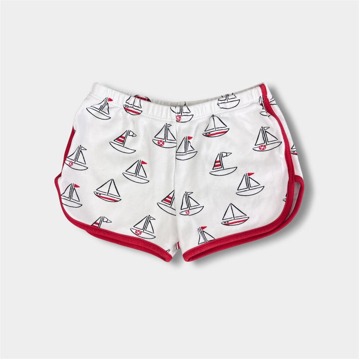 The Beaufort Bonnet Company Cheryl Shorts Undulata Regatta Richmond Red 3T
