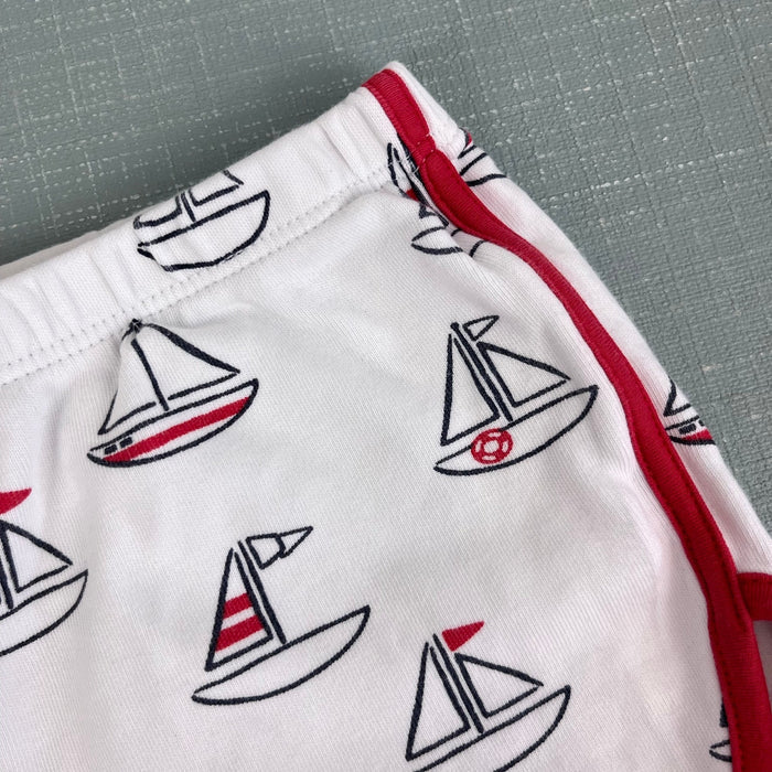 The Beaufort Bonnet Company Cheryl Shorts Undulata Regatta Richmond Red 3T