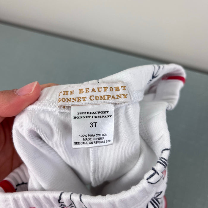 The Beaufort Bonnet Company Cheryl Shorts Undulata Regatta Richmond Red 3T