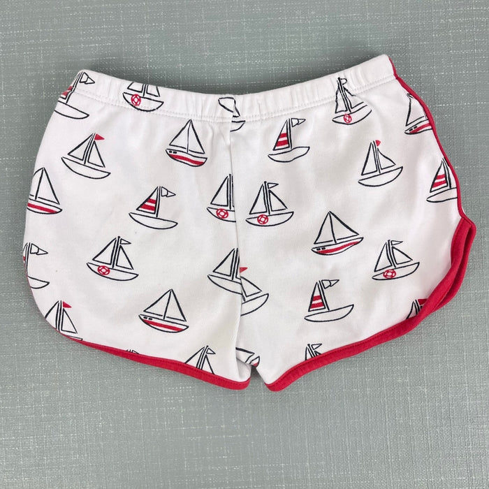 The Beaufort Bonnet Company Cheryl Shorts Undulata Regatta Richmond Red 3T