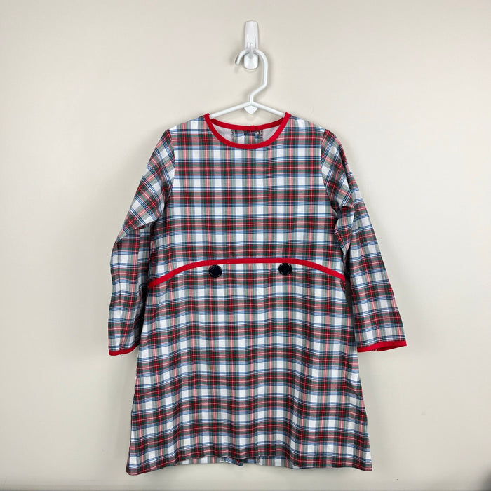 The Beaufort Bonnet Company Lindy's Lunch Dress Tartan with Richmond Red 7