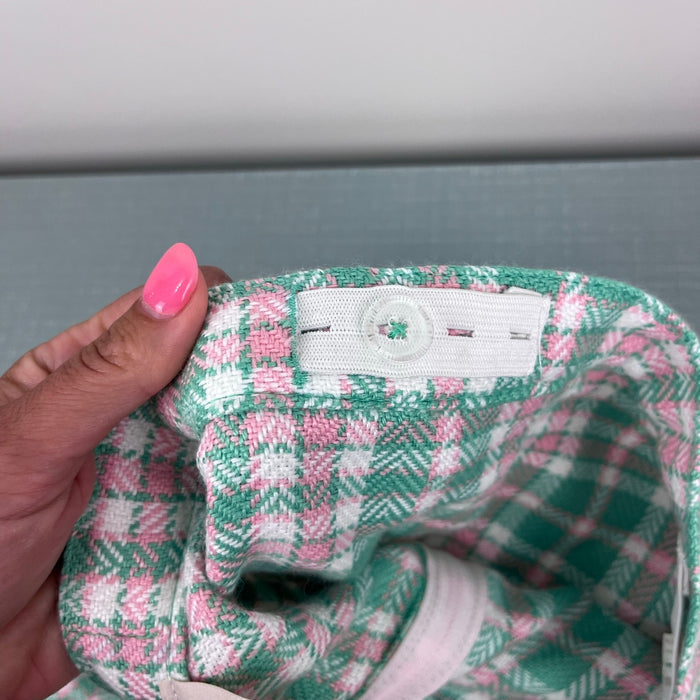 The Beaufort Bonnet Company Perrin Pocket Skirt Putney Plaid with Brass Buttons 8