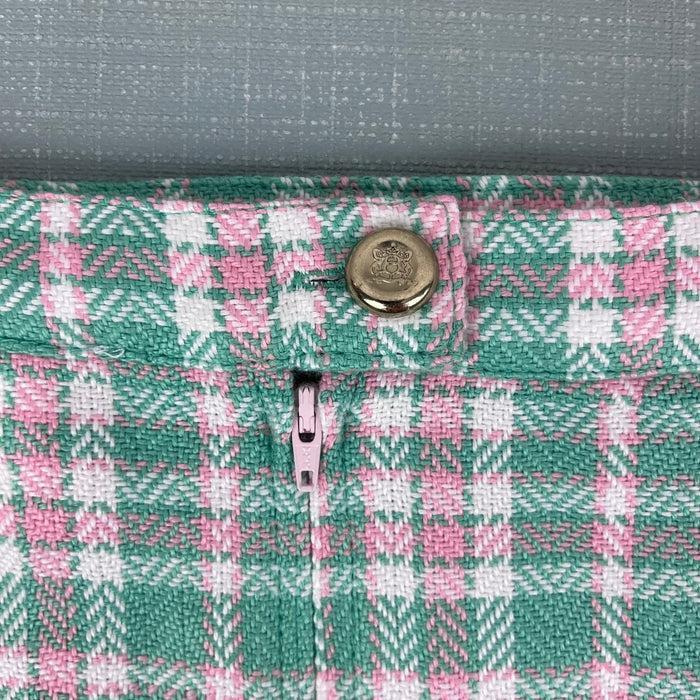 The Beaufort Bonnet Company Perrin Pocket Skirt Putney Plaid with Brass Buttons 8