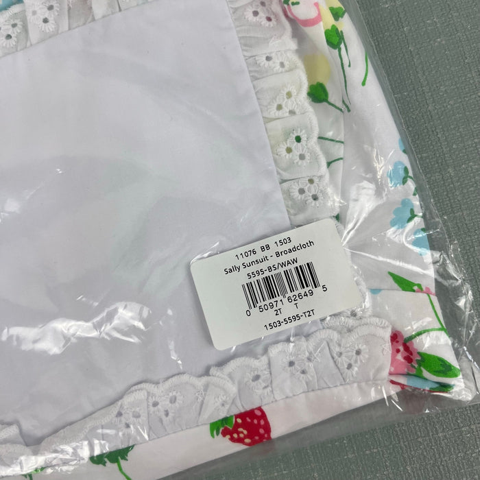 The Beaufort Bonnet Company Sally Sunsuit Berry Sweet 2T NWT