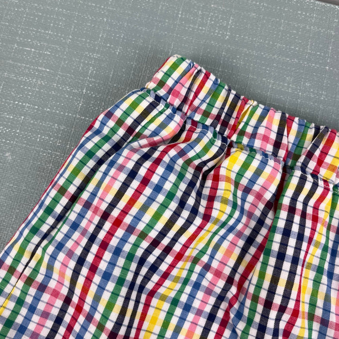 The Beaufort Bonnet Company Shelton Shorts Paint Set Plaid Nantucket Navy 5T