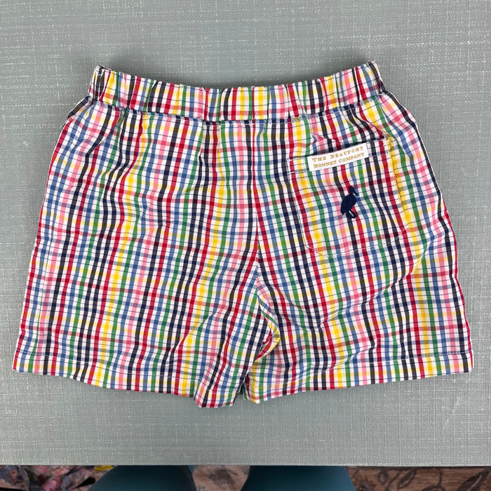 The Beaufort Bonnet Company Shelton Shorts Paint Set Plaid Nantucket Navy 5T