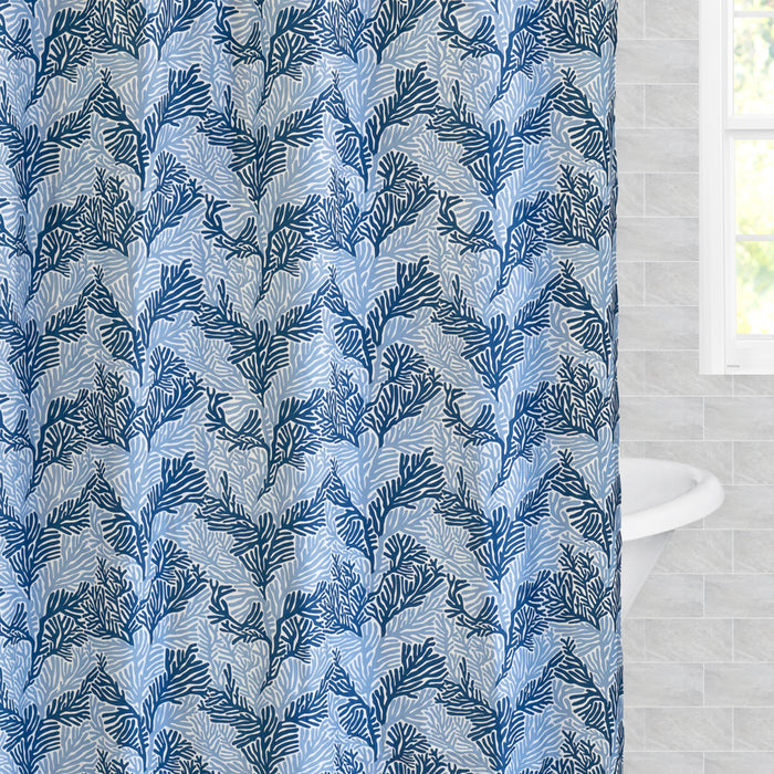 The Blue Marin Shower Curtain