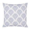 The Blue Seaside Palm Square Throw Pillow