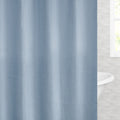 The Blue Stitched Hexagon Shower Curtain