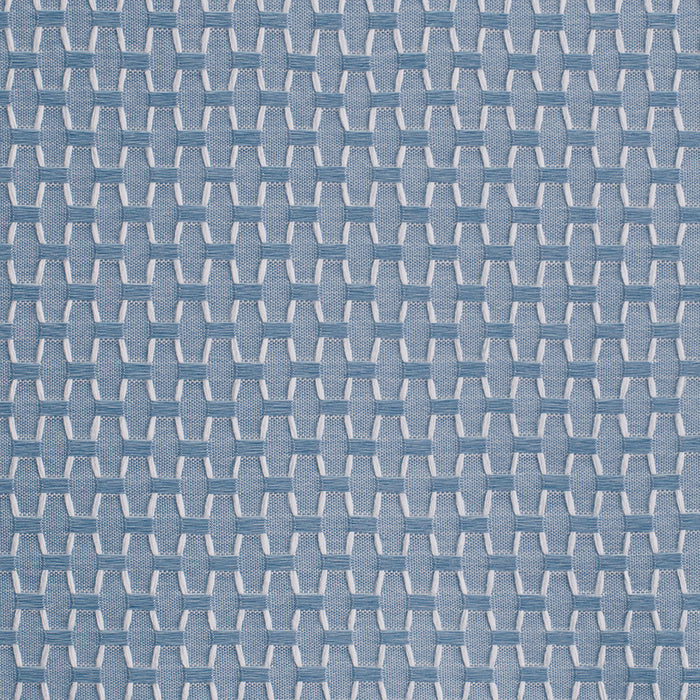 The Blue Stitched Hexagon Shower Curtain