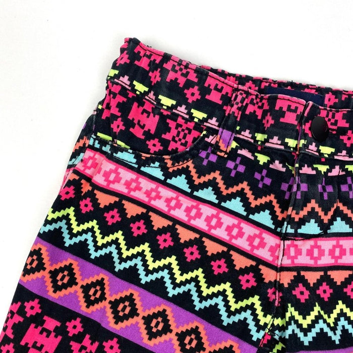 The Children’s Place Black Pink Neon Geometric Pants 5T