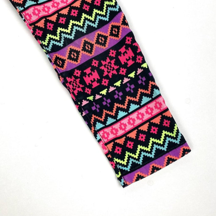 The Children’s Place Black Pink Neon Geometric Pants 5T
