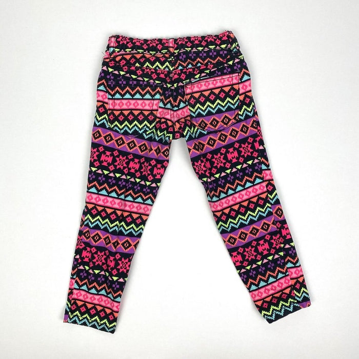 The Children’s Place Black Pink Neon Geometric Pants 5T