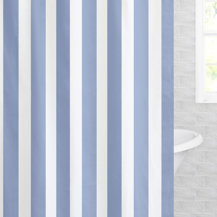 The Coastal Blue Sailor Striped Shower Curtain
