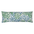 The Green and Teal Reef Extra Long Lumbar Throw Pillow