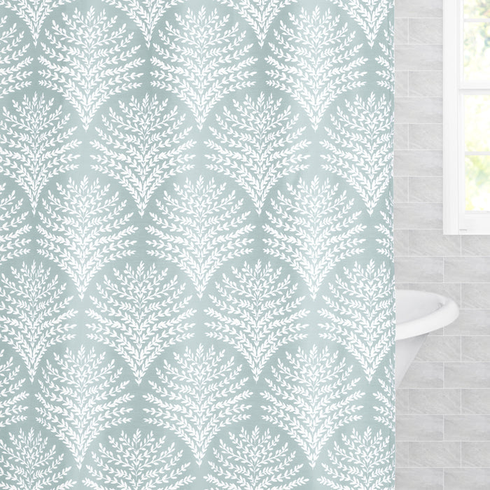 The Green Avalon Shower Curtain