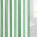 The Green Sailor Striped Shower Curtain