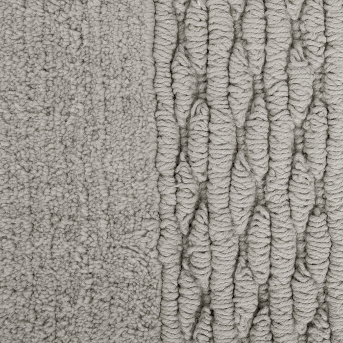 The Grey Shoreline Weave Bath Mat