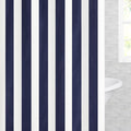 The Navy Blue Sailor Striped Shower Curtain