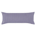 The Navy Blue Striped Extra Long Lumbar Throw Pillow