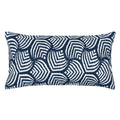 The Navy Modern Shells Throw Pillow