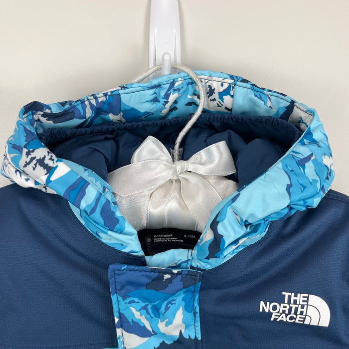The North Face Baby Freedom Snow Suit Blue Snow Peak Mountains 6-12 Months