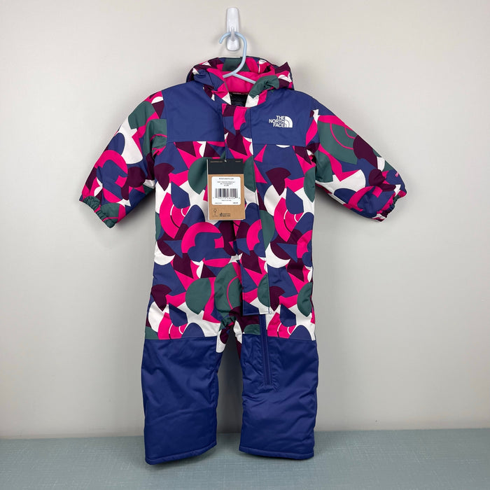 The North Face Baby Freedom Snow Suit Mr. Pink Big Abstract Print 6-12 Months NWT