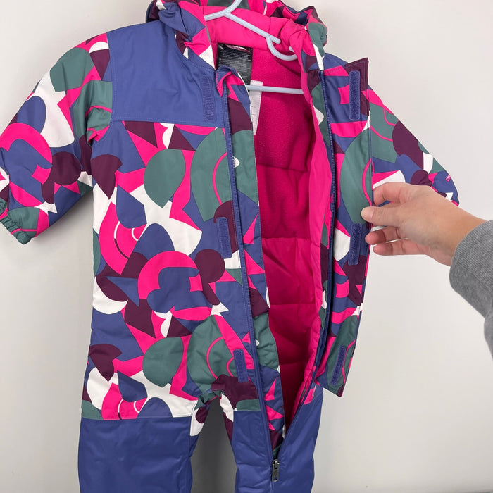 The North Face Baby Freedom Snow Suit Mr. Pink Big Abstract Print 6-12 Months NWT