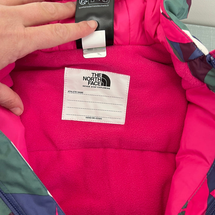 The North Face Baby Freedom Snow Suit Mr. Pink Big Abstract Print 6-12 Months NWT