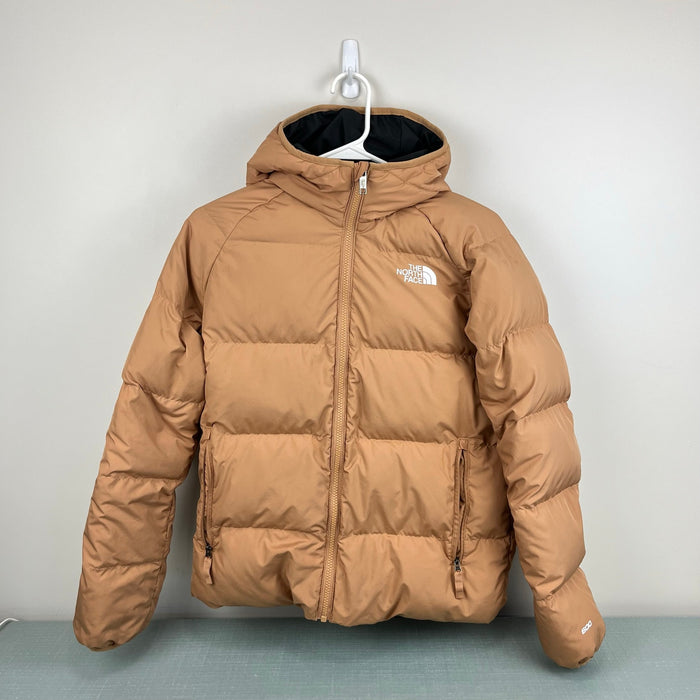The North Face Boys' Reversible 600 Down Jacket Almond Butter Black XL 14/16