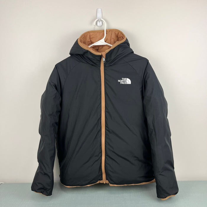 The North Face Boys' Reversible 600 Down Jacket Almond Butter Black XL 14/16