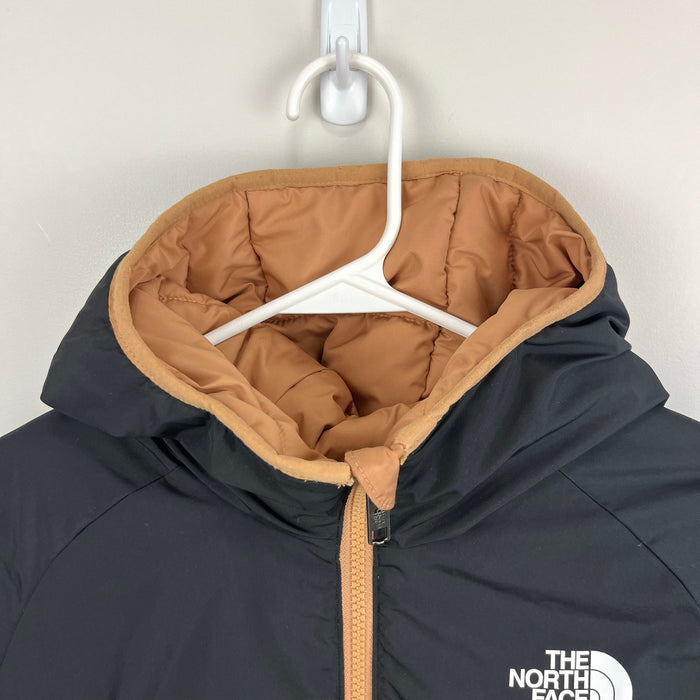 The North Face Boys' Reversible 600 Down Jacket Almond Butter Black XL 14/16