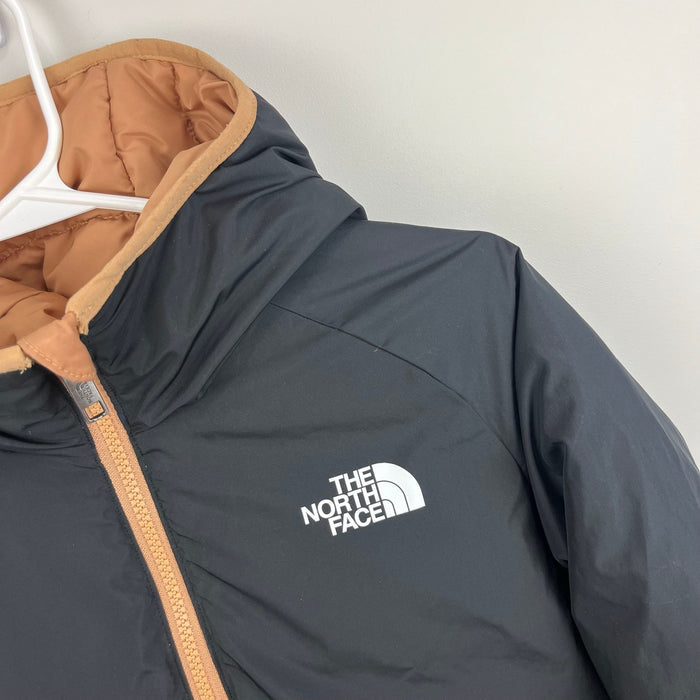 The North Face Boys' Reversible 600 Down Jacket Almond Butter Black XL 14/16