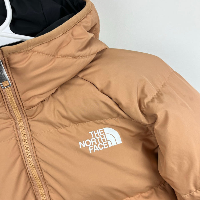 The North Face Boys' Reversible 600 Down Jacket Almond Butter Black XL 14/16