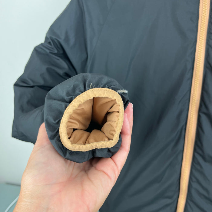 The North Face Boys' Reversible 600 Down Jacket Almond Butter Black XL 14/16