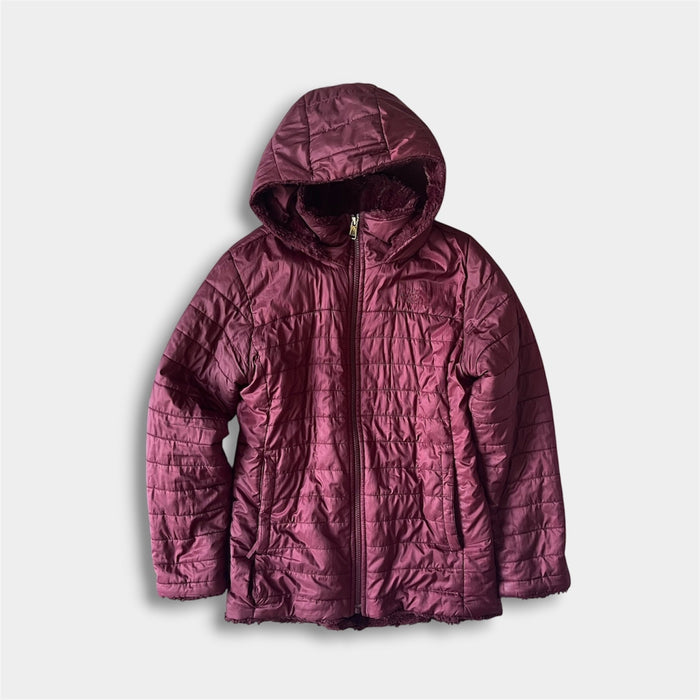 The North Face Girls Mossbud Swirl Parka Deep Garnet Red Large 14/16