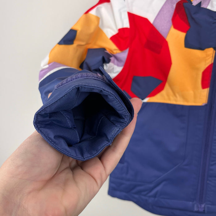 The North Face Kids' Freedom Insulated Ski Jacket Cave Blue Collage Shapes 2T NWT