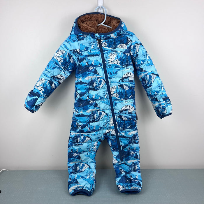 The North Face Thermoball Eco Bunting One Piece Snow Suit Shady Blue 18-24 Months NWOT